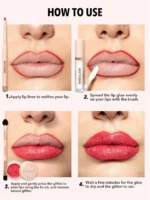 Sheglam Lip Dazzler Glitter Kit-Red Carpet - Image 2