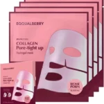 Eqqualberry Collagen Pore-Tight Up Hydrogel Mask Box (4 Sheets)