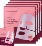 Eqqualberry Collagen Pore-Tight Up Hydrogel Mask Box (4 Sheets)