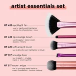Real Techniques Artist Essentials Makeup Brush Set - Image 3
