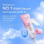 Medicube PDRN Hydrating UV Serum - No Cast Just Dew - SPF 50+ Sunscreen - 50ml - Image 4